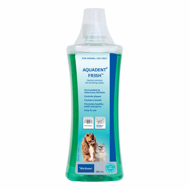 Aquadent FR3SH Water Additive for Dogs and Cats 500ml 1